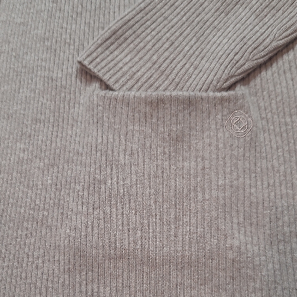 Euc Ravella Long Cardigan Women's Sz Xl 100% Luxury Cashmere Tan Open Sweater — image 3 of 8